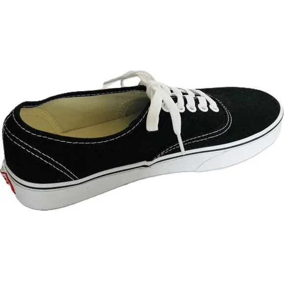 Vans Off The Wall New without Tag Shoes Canvas Sneakers Men 8 Women 9.5 Black - Picture 10 of 14